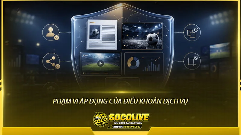 Phạm vi áp dụng của điều khoản dịch vụ Socolive Phạm vi áp dụng của điều khoản dịch vụ Socolive