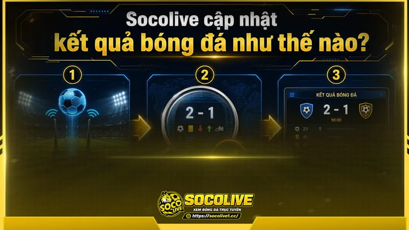Socolivetv xây dựng hệ thống cập nhật dữ liệu ngay sau khi trận đấu kết thúc