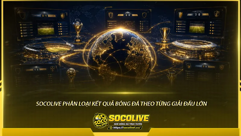 Trang Socolive phân loại kết quả bóng đá theo từng giải đấu lớn