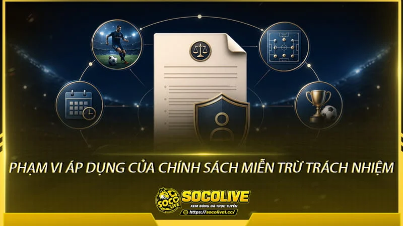 Phạm vi áp dụng của chính sách miễn trừ trách nhiệm Socolive