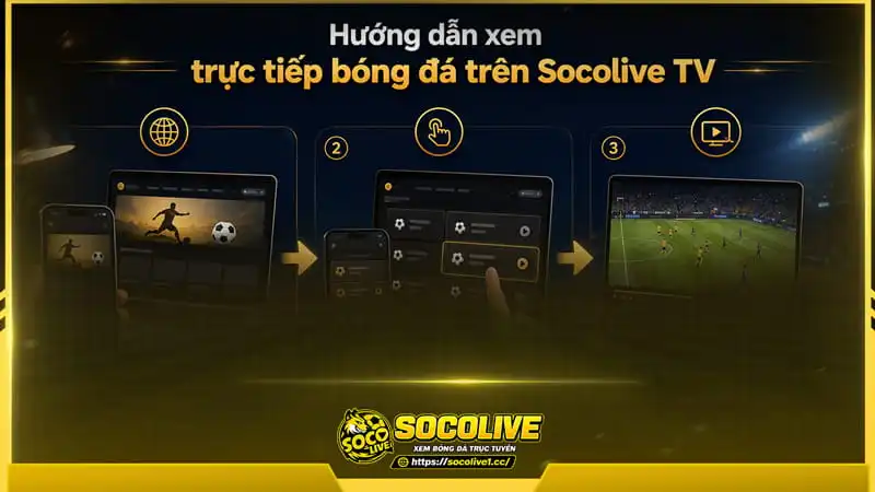 Hướng dẫn xem trực tiếp bóng đá trên Socolive TV