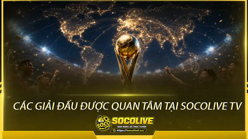 Trực tiếp bóng đá Socolive sở hữu đa dạng các giải đấu