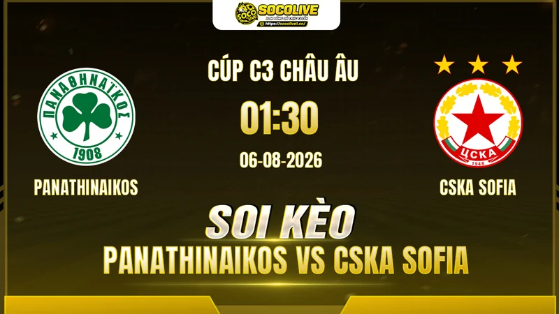 Chuyên gia Socolive soi kèo Panathinaikos vs CSKA Sofia trước giờ bóng lăn