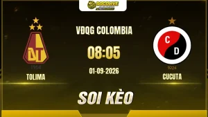 Chuyên gia Socolive soi kèo Tolima vs Cucuta trước giờ bóng lăn
