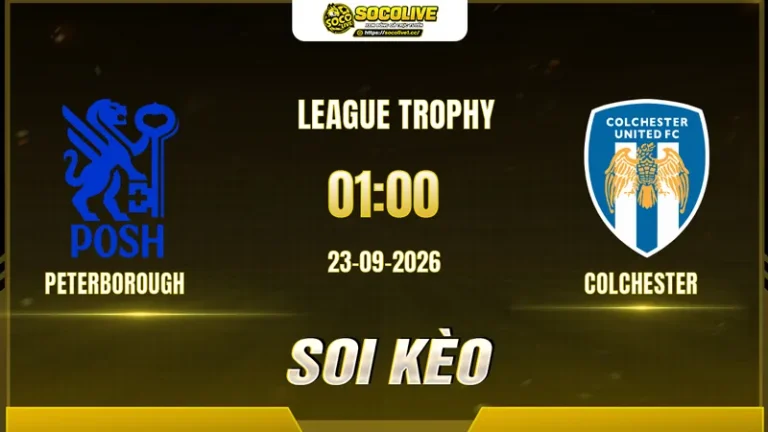 Soi kèo Peterborough vs Colchester 01h00 ngày 23/9: Tin chủ nhà